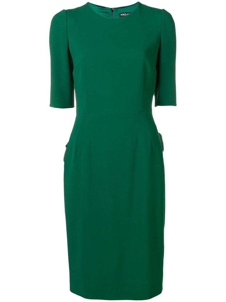 Dolce & Gabbana Fitted Shortsleeved Dress - Green