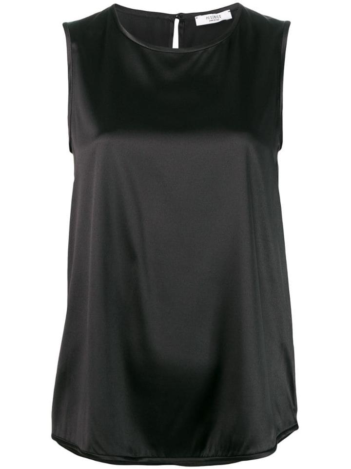 Peserico Crew Neck Tank Top - Black