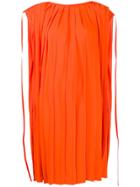 Mm6 Maison Margiela Pleated Dress - Orange