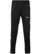 Muf 10 Logo Piped Track Pants - Black