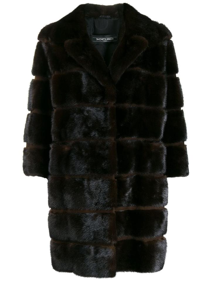 Simonetta Ravizza Mink Fur Coat - Brown