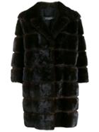 Simonetta Ravizza Mink Fur Coat - Brown