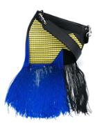 Christopher Kane Fringed Leather Shoulder Bag