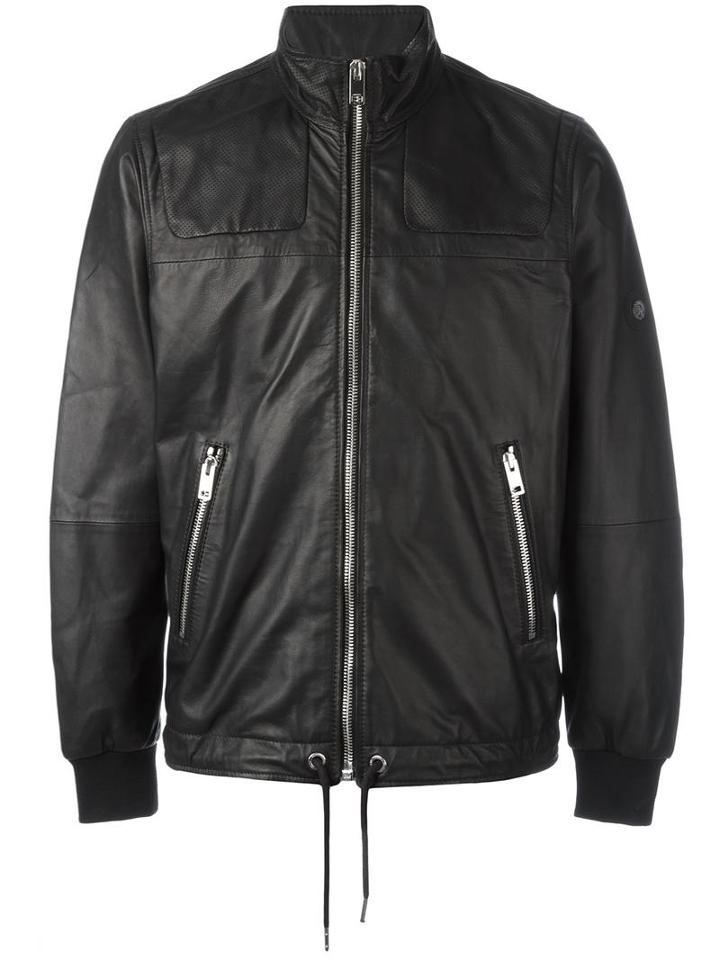 Diesel 'l-pone' Jacket, Men's, Size: Large, Black, Sheep Skin/shearling/polyester