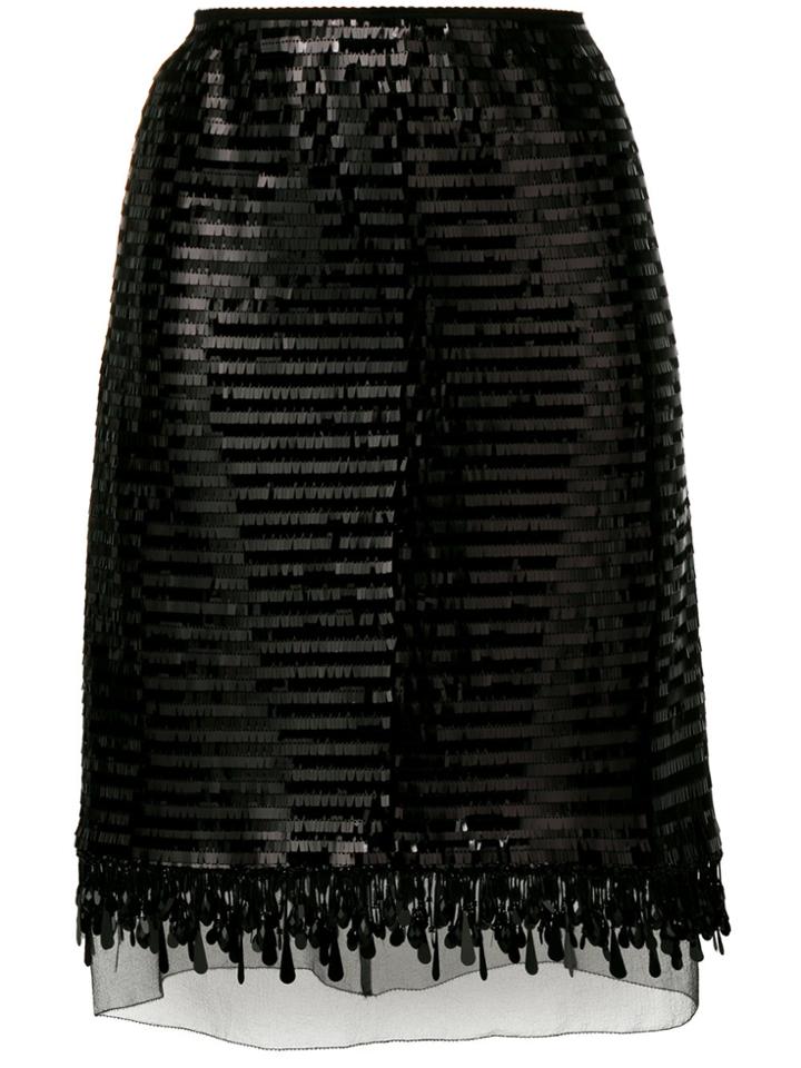 Marc Jacobs Sequin Skirt - Black