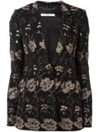 Givenchy Floral Embroidered Blazer - Black