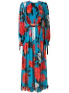 Msgm Floral Print Dress - Multicolour