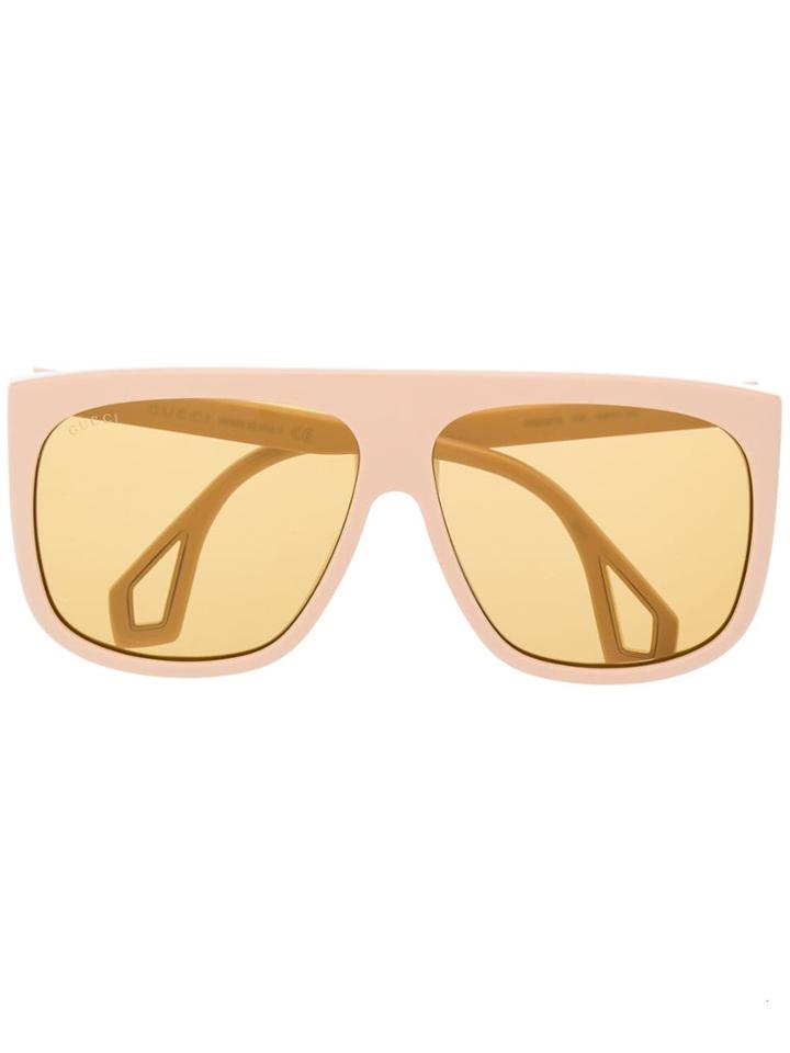 Gucci Eyewear Square Shaped Sunglasses - Neutrals