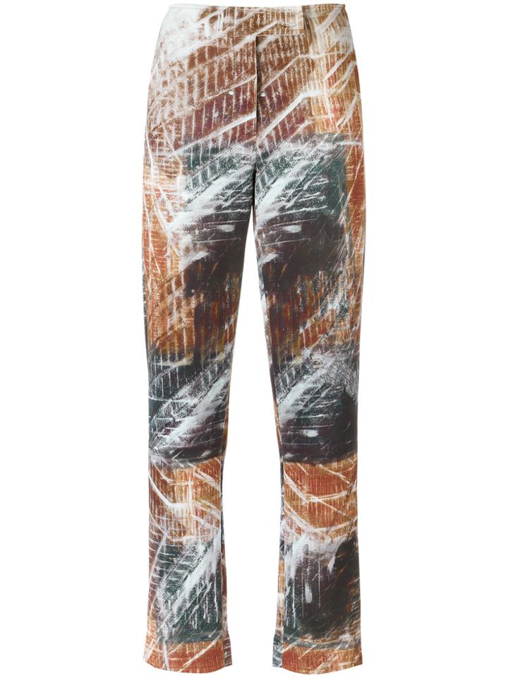 Mara Mac Printed Straight Trousers - Multicolour