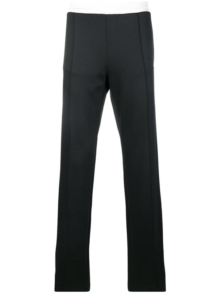 Valentino Contrasting Waistband Track Pants - Black
