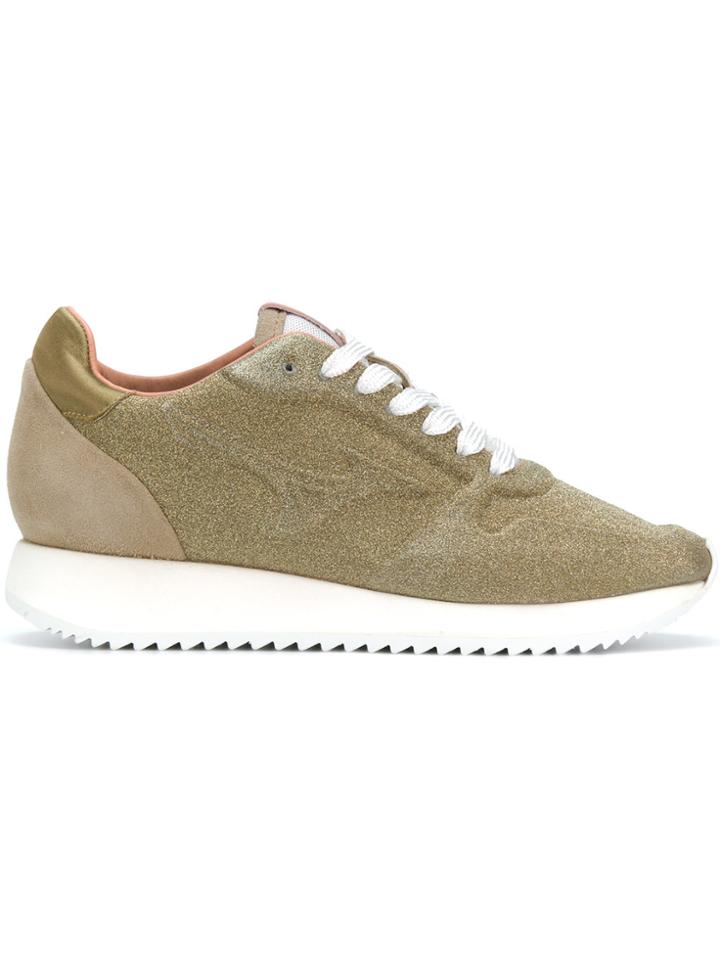 Mizuno Metallic Lace-up Sneakers