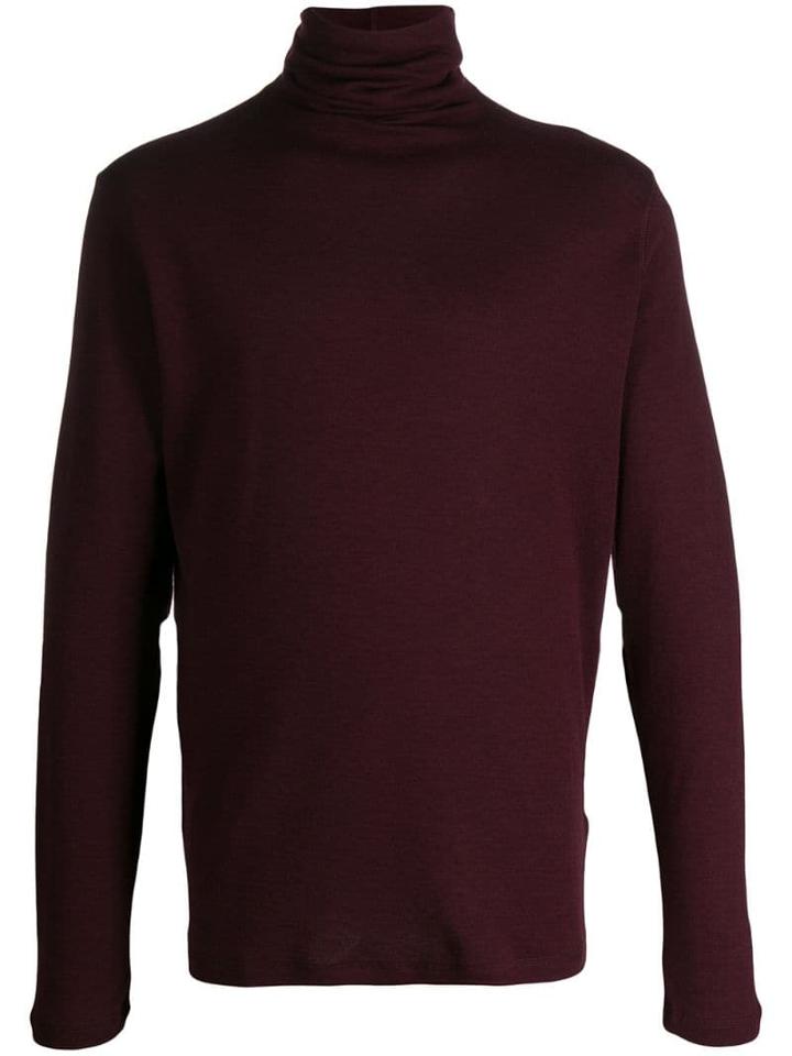 Majestic Filatures Slim-fit Roll-neck Jumper - Red