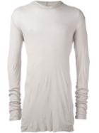 Rick Owens Long Length T-shirt, Men's, Size: Small, Nude/neutrals, Cotton