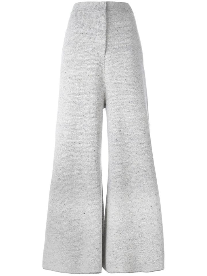Stella Mccartney Wide Leg Flared Trousers - Grey