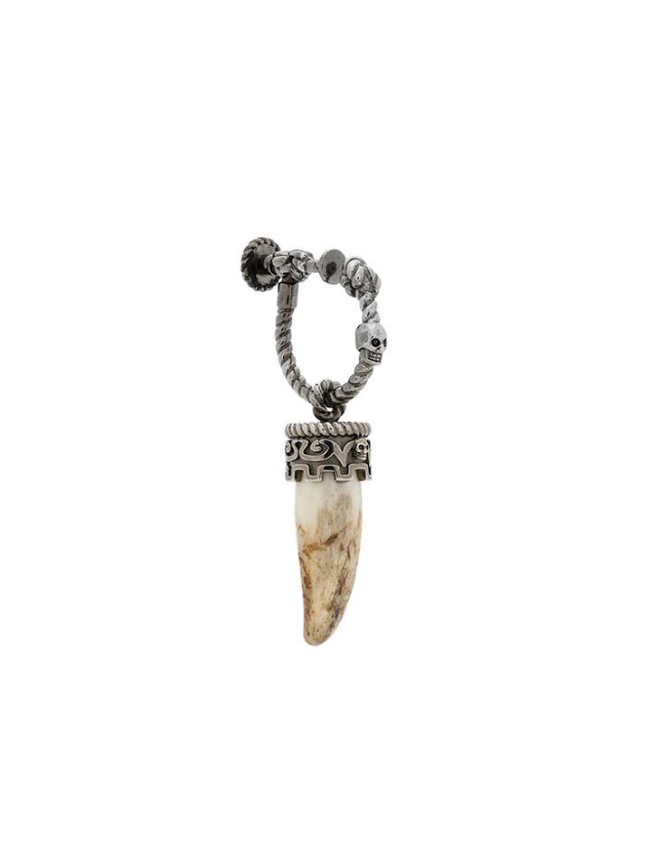 Alexander Mcqueen Buffalo Horn Earring - Metallic