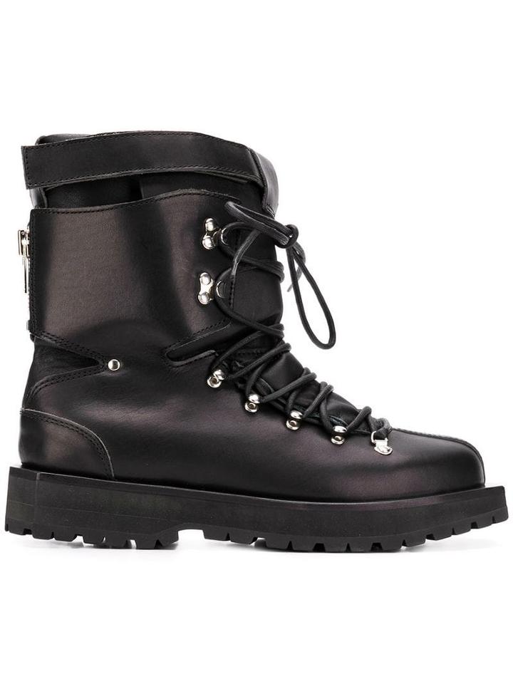 Sacai Lace-up Ski Boots - Black