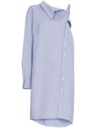 Ambush Mid-length Long Sleeve Shirt Dress - Blue