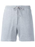 Mcq Alexander Mcqueen - Embroidered Logo Shorts - Women - Cotton - Xs, Grey, Cotton