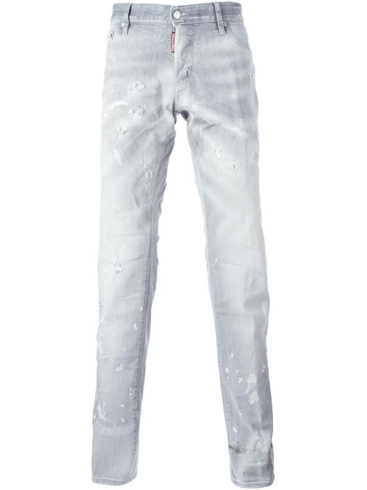 Dsquared2 'slim' Jeans, Men's, Size: 54, Grey, Cotton/spandex/elastane/polyester