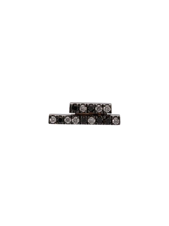 Eva Fehren Bar Stud Earrings - Silver
