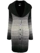 Jean Paul Gaultier Pre-owned 2000s Degradé Knitted Cardigan - Black