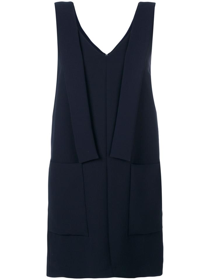 Victoria Victoria Beckham Sleeveless Panelled Dress - Blue