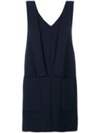 Victoria Victoria Beckham Sleeveless Panelled Dress - Blue