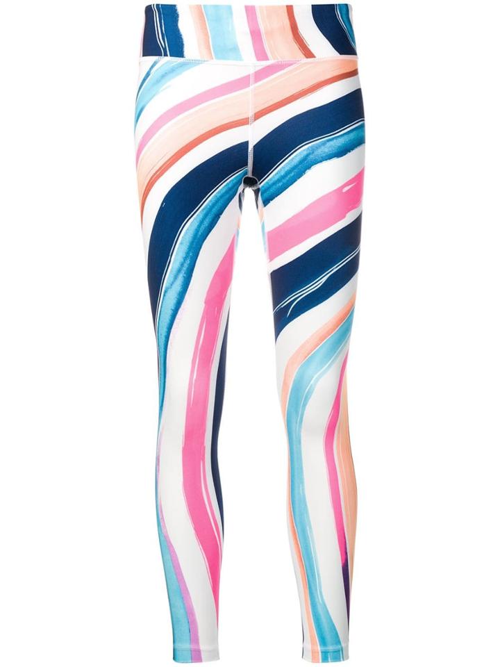 Nike Multicoloured Print Cropped Pants - White