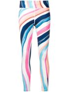 Nike Multicoloured Print Cropped Pants - White