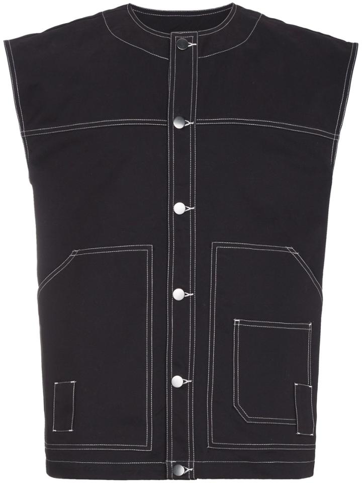 Liam Hodges New World Print Vest - Blue