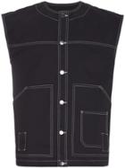 Liam Hodges New World Print Vest - Blue