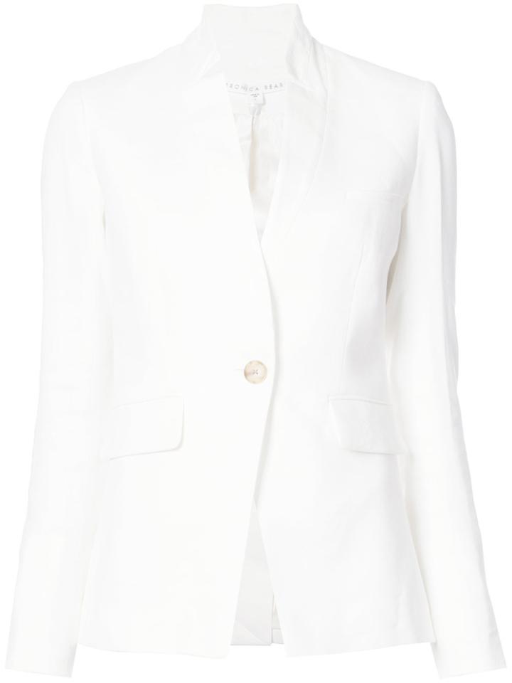Veronica Beard Upcollar Jacket - White