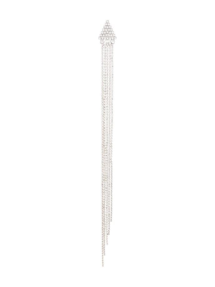 Gucci Single Earring With Crystals - Silver