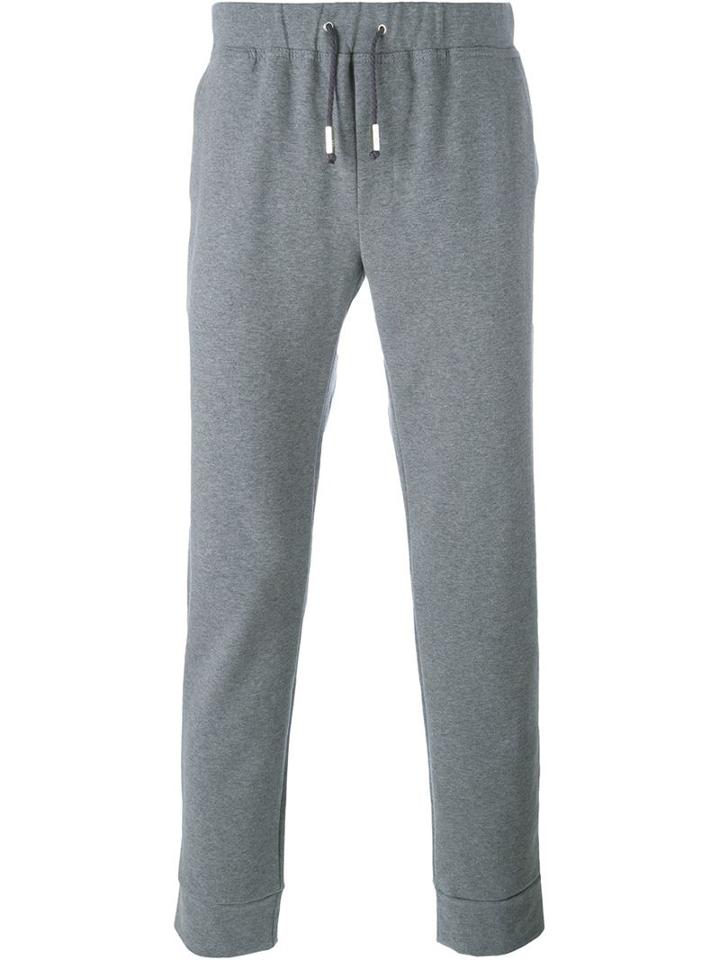 Eleventy Drawstring Track Pants, Men's, Size: L, Grey, Cotton/spandex/elastane