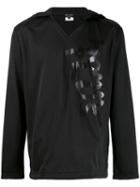 Comme Des Garçons Homme Plus Logo Print Hoodie - Black