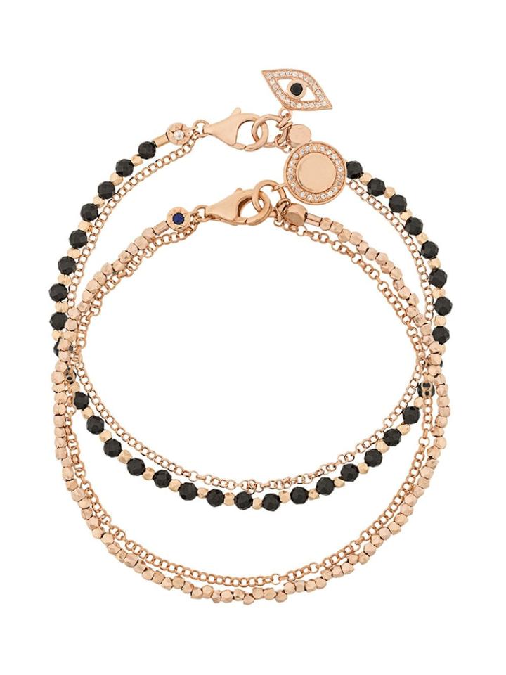 Astley Clarke Spinel Evil Eye Bracelet Stack - Gold