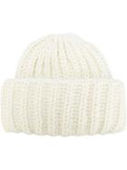 Federica Moretti Knitted Hat, Women's, White, Acrylic/virgin Wool