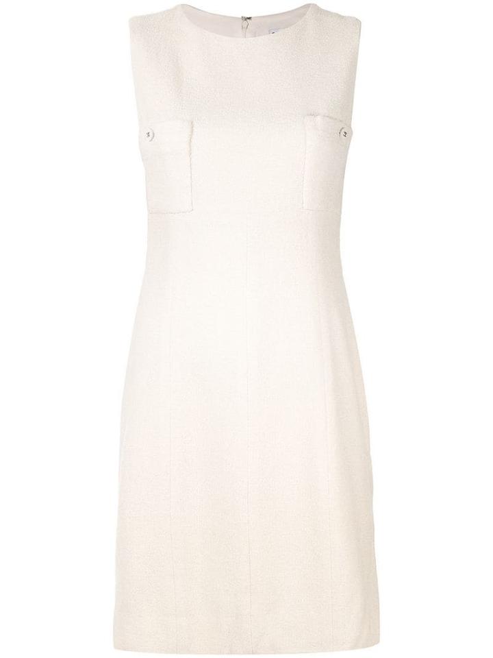 Chanel Pre-owned Patch Pocket Shift Dress - Yellow