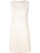 Chanel Pre-owned Patch Pocket Shift Dress - Yellow