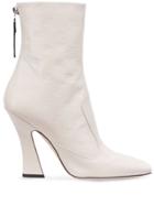 Fendi Tronchetto Ankle Boots - White
