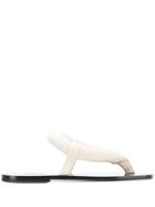 Lemaire Velvet Strap Sandals - White