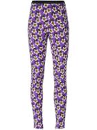 Emanuel Ungaro Star Print Leggings, Women's, Size: 40, Pink/purple, Rayon/other Fibres
