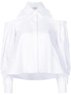Fendi Flared Cold-shoulder Shirt - White