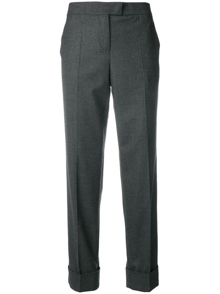 Giorgio Armani Turn Up Cuff Trousers - Grey