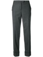 Giorgio Armani Turn Up Cuff Trousers - Grey