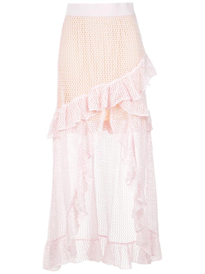 Cecilia Prado Knitted Maxi Skirt - Pink & Purple