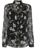 Diane Von Furstenberg Lorelei Chiffon Shirt - Black