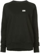 Baja East Print Sleeve Sweatshirt - Black
