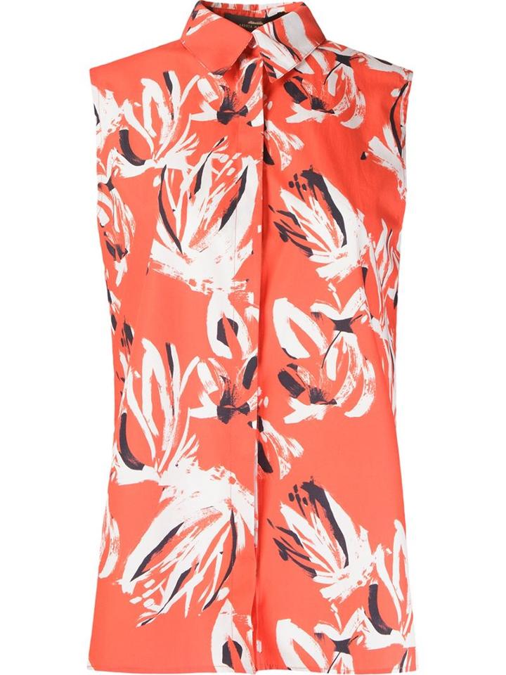 Andrea Marques Abstract Print Shirt, Women's, Size: 42, Yellow/orange, Cotton