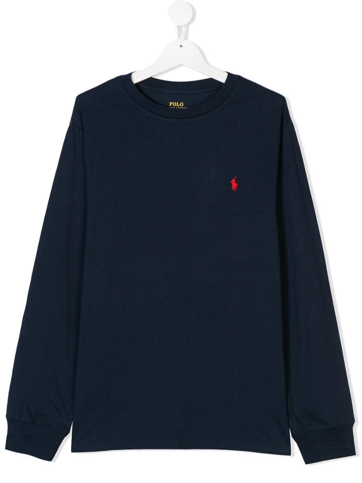 Ralph Lauren Kids Teen Round Neck T-shirt - Blue